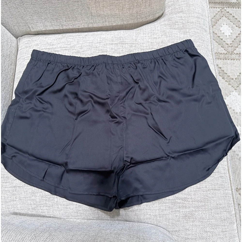 Cool Bamboo‎ Black Lounge Sleep Pajama Shorts Elastic Waist Comfy Casual XXL